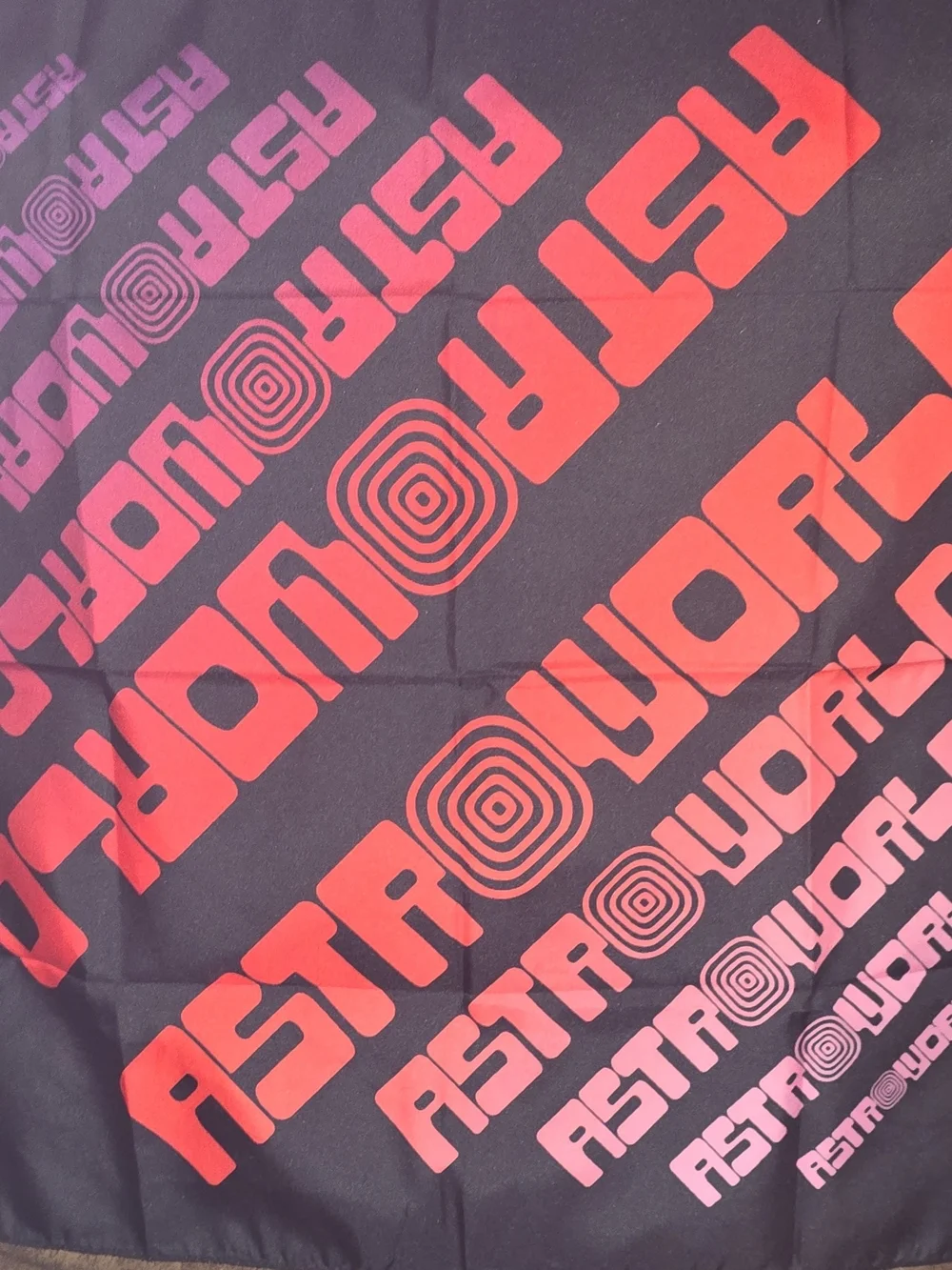 NEW Travis Scott Astroworld Festival Logo Bandana Handkerchief-Pink, Red, Purple